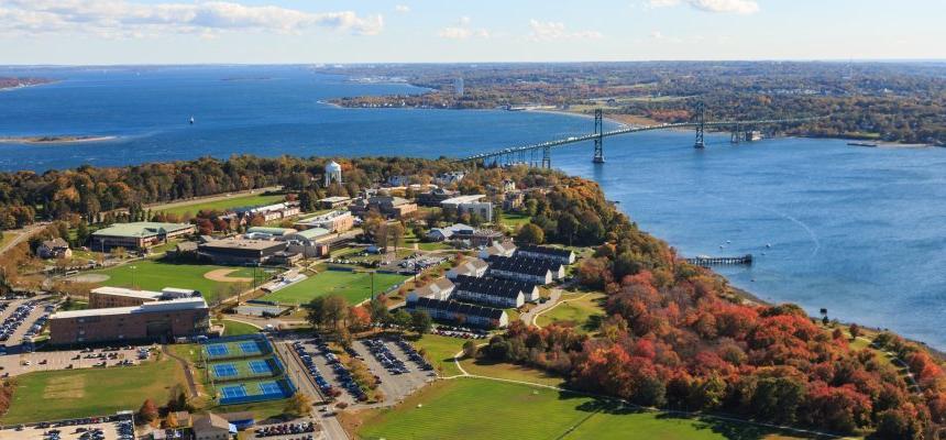 Aerial photo of the RWU campus
